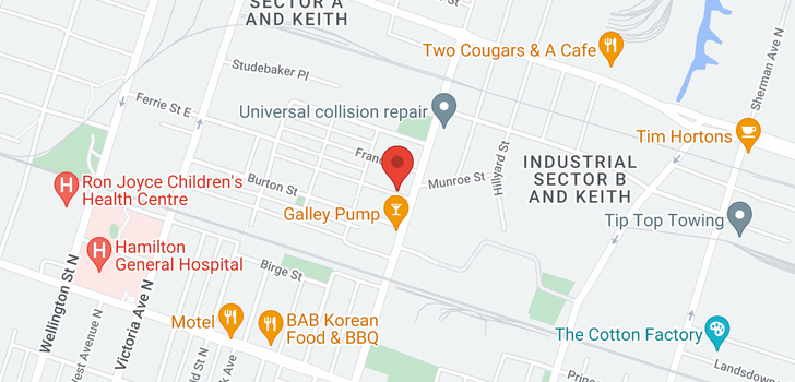 map of 101 KEITH Street
